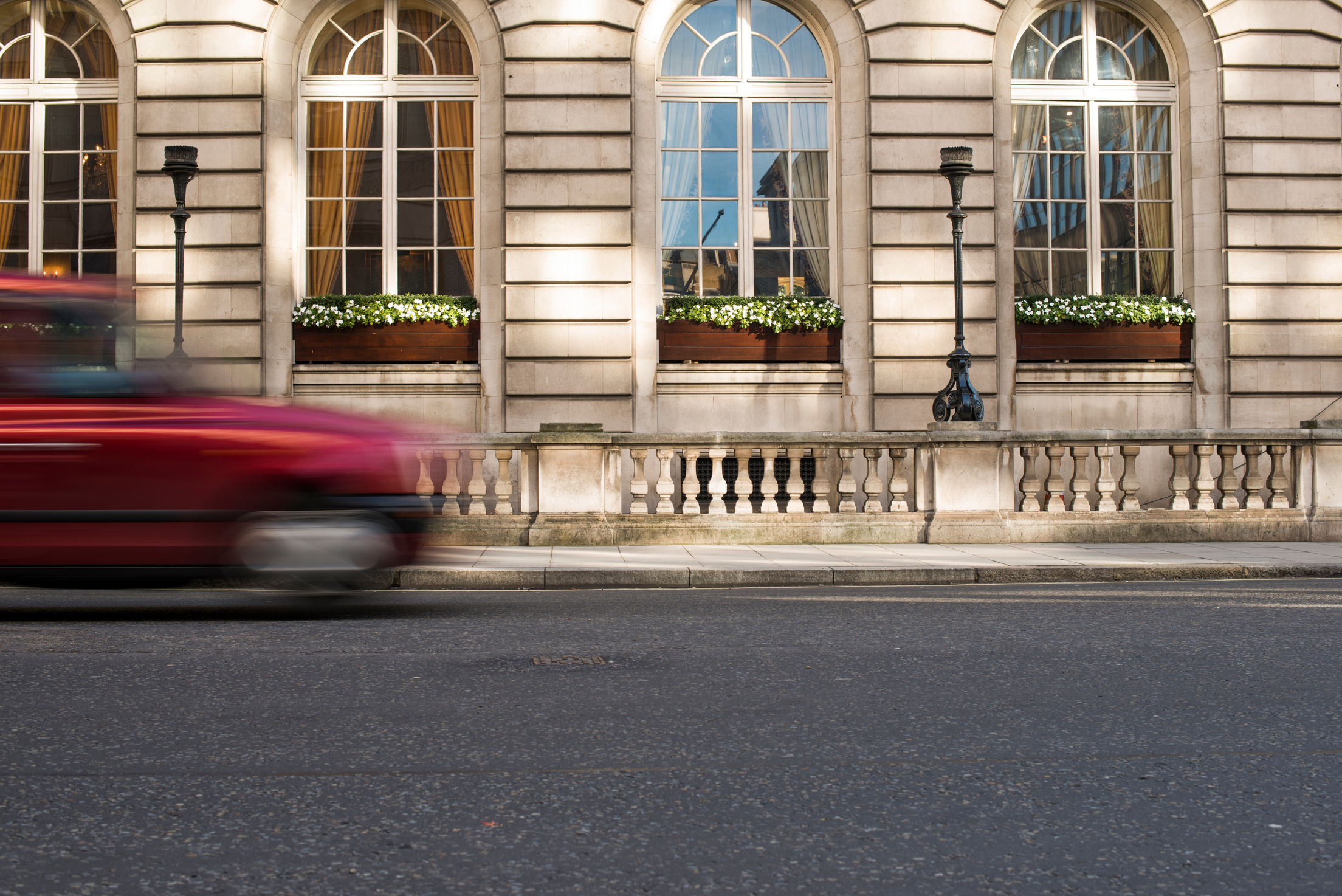 Taxi in Motion in London